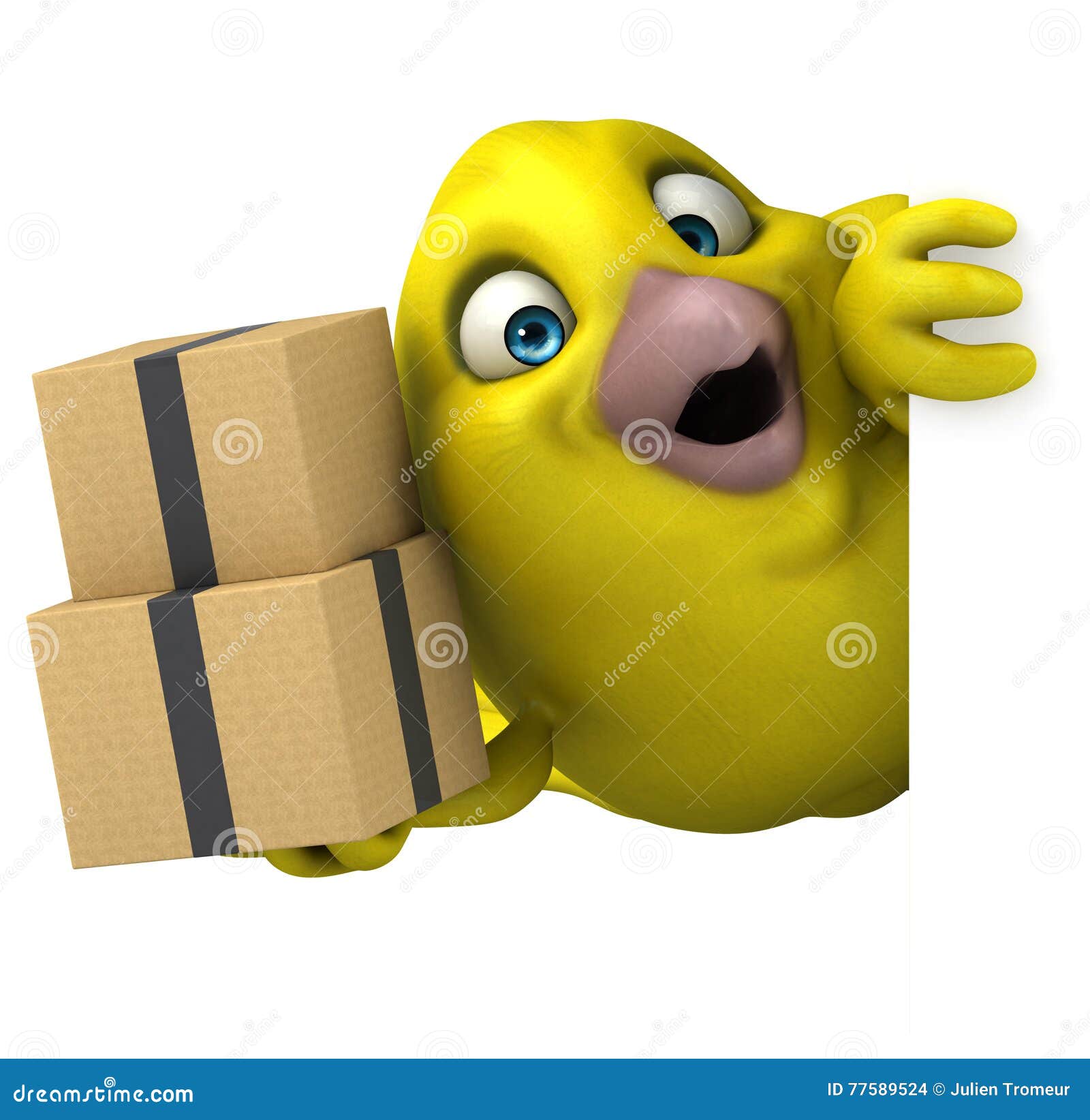 Fun bird stock illustration. Illustration of bird, isolated - 77589524