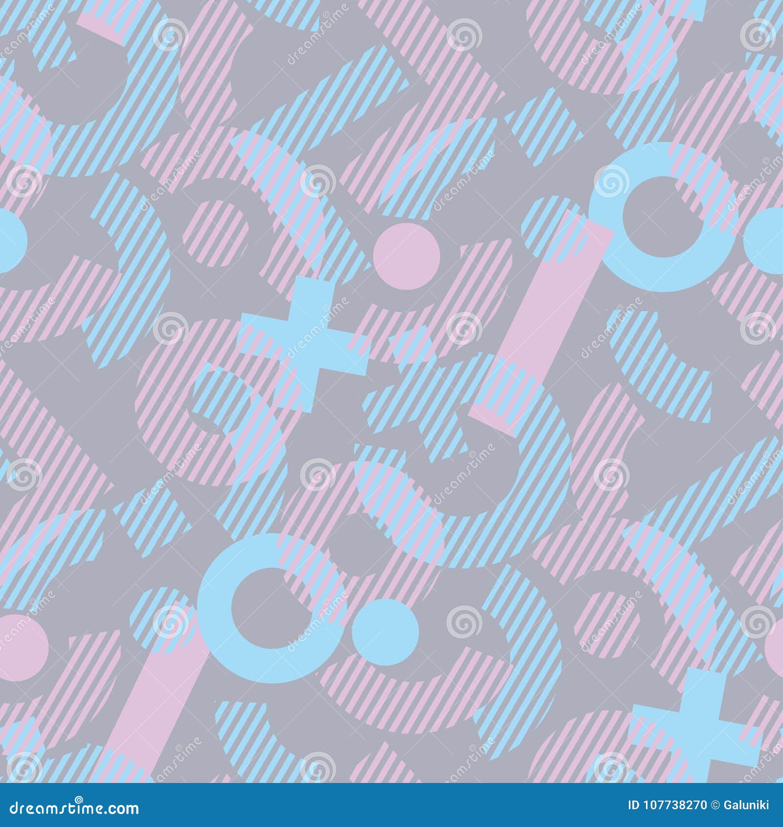 fun and chaos geometric seamless pattern. dynamic repeatable motif for fabric