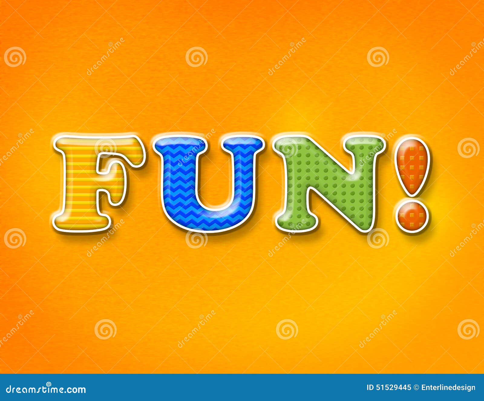 Fun Colorful Letters Concept Stock Image - Image of word, theme: 51529445