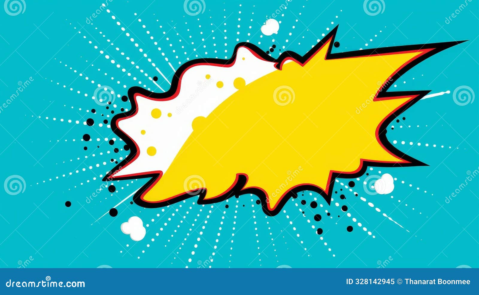 fun and dynamic comic speech bubble  with a splash of creativity perfect for adding excitement to your projects