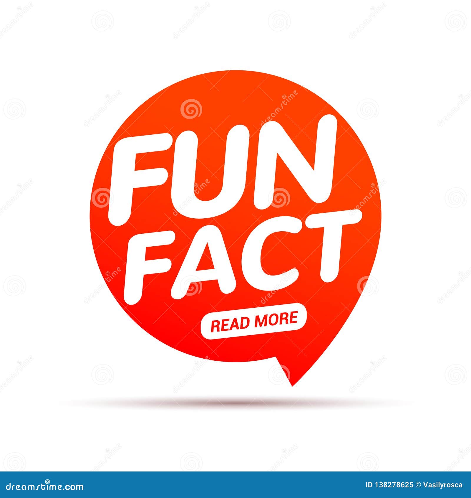 Fun Fact Typography Bubble. Did You Know Knowledge Design Text Message