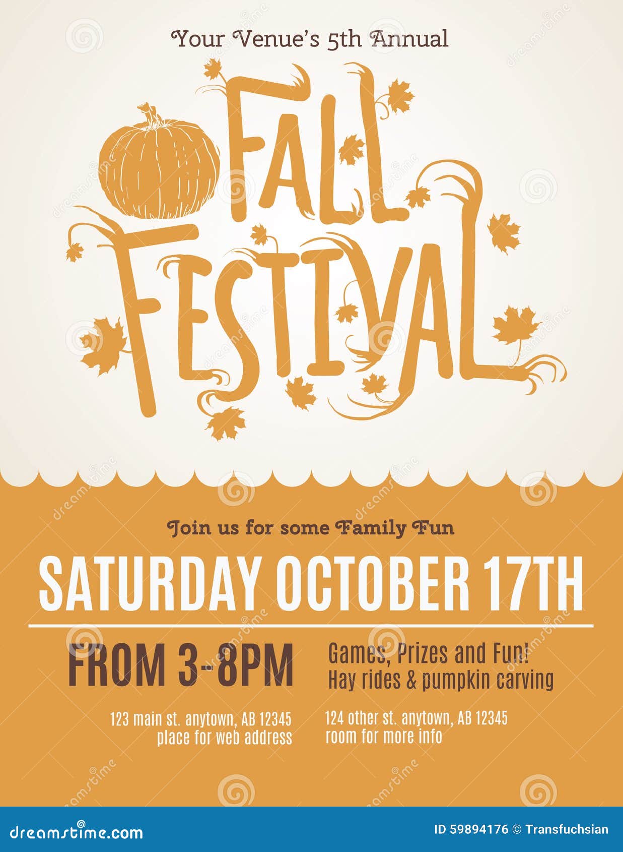 fall flyer design