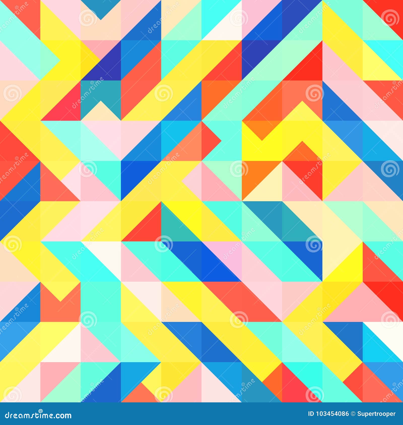 fun fashion geometric pop art 1980 style pattern