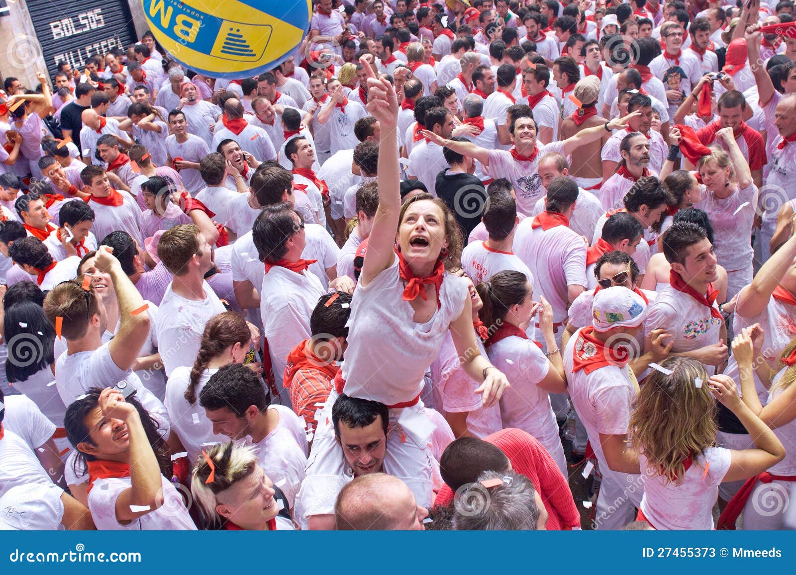 Fun at Festival of San Fermin Editorial Stock Photo Image of
