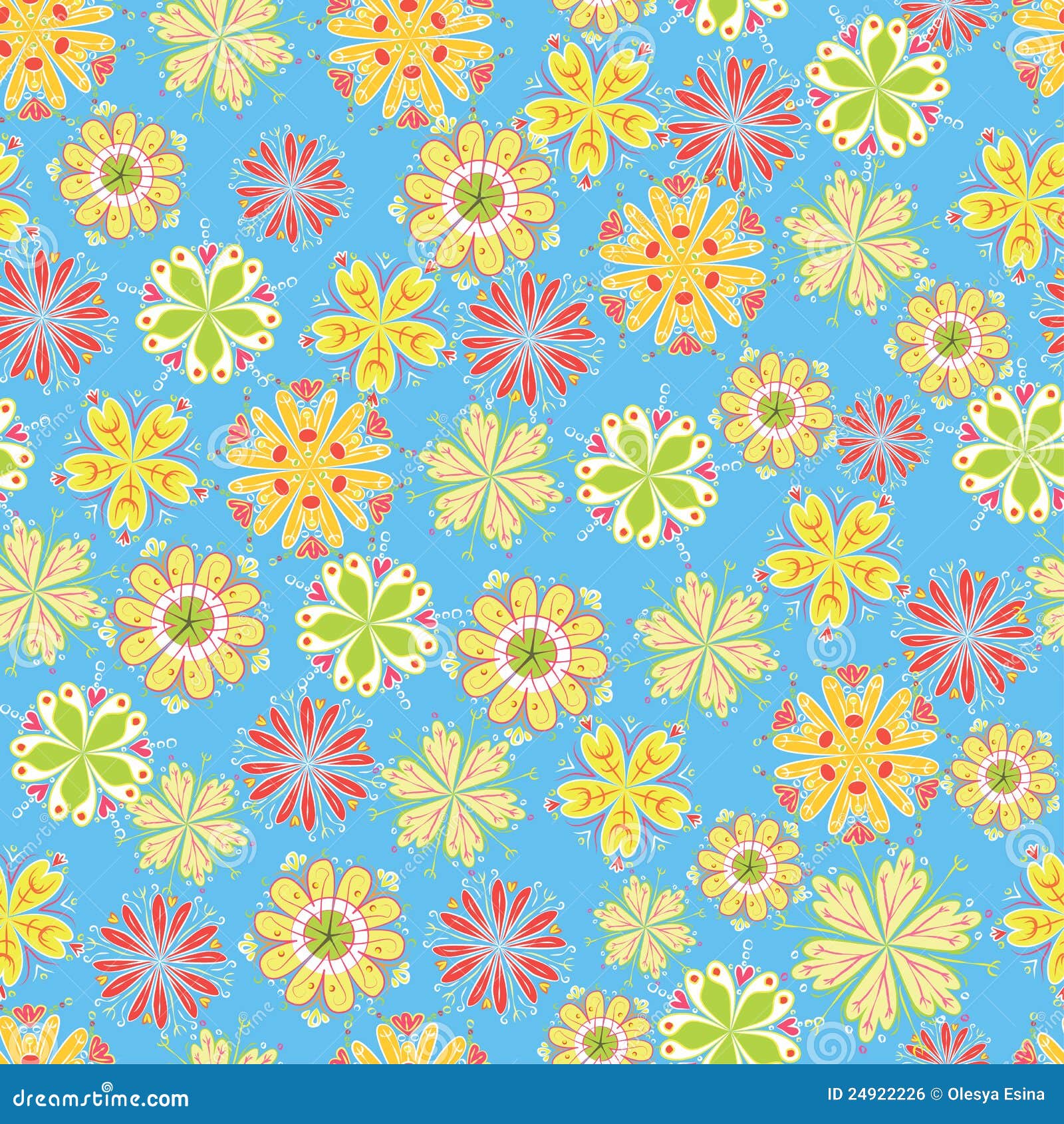 Fun flower background stock vector. Illustration of backgrounds 24922226