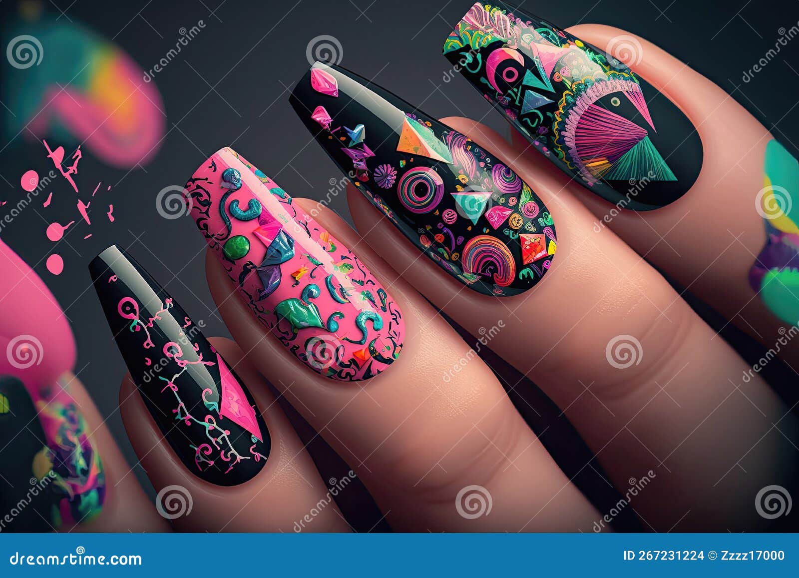 Fun And Funky Nail Art Ideas To Make A Statement Generative AI Stock learn-100-long-english-vocabulary-words-with-meanings-example-phrases