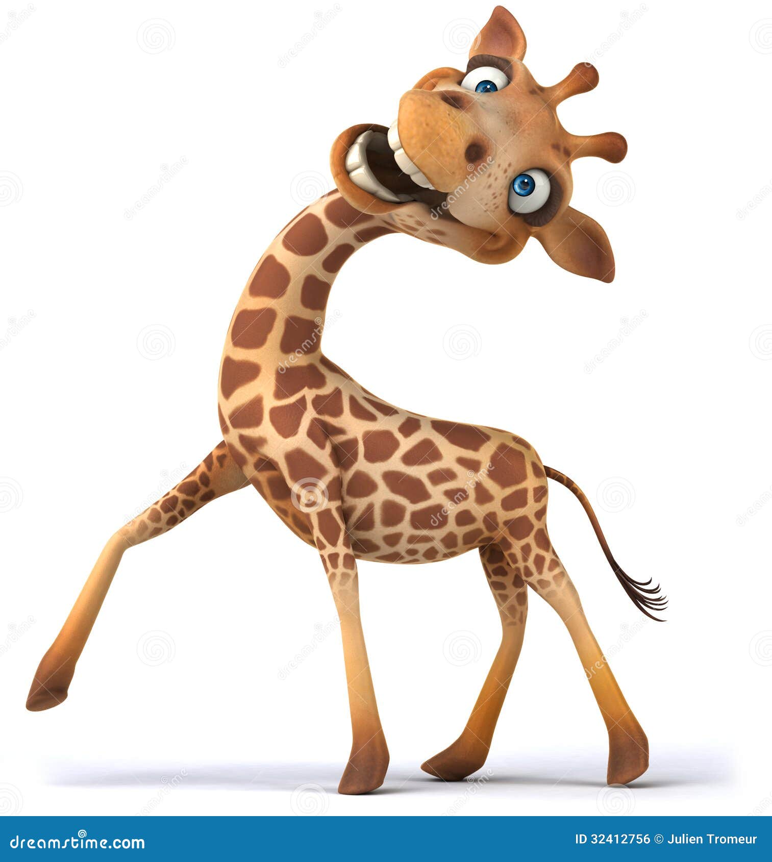 Fun giraffe stock illustration. Illustration of baby ...