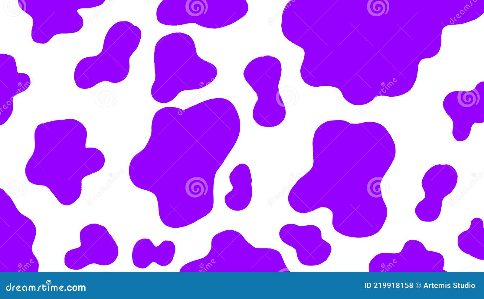 Fun Purple Color Cow Prints Background Stock Illustration - Illustration of  design, font: 219918158