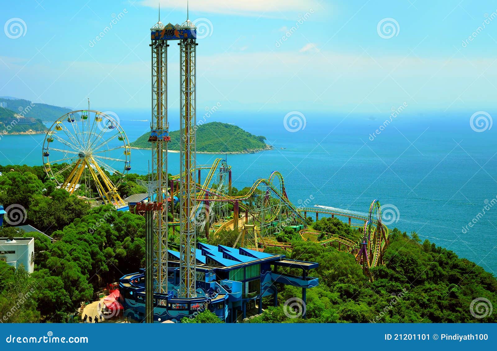 Fun Rides of Ocean Park Hong Kong Editorial Photo Image of amusement