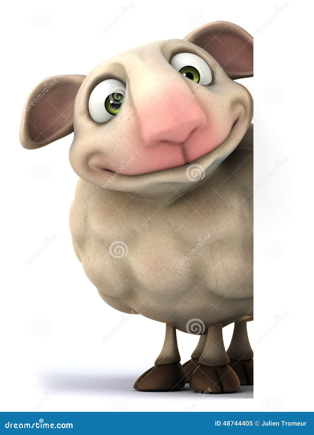 Fun sheep stock illustration. Illustration of scotland - 48744405