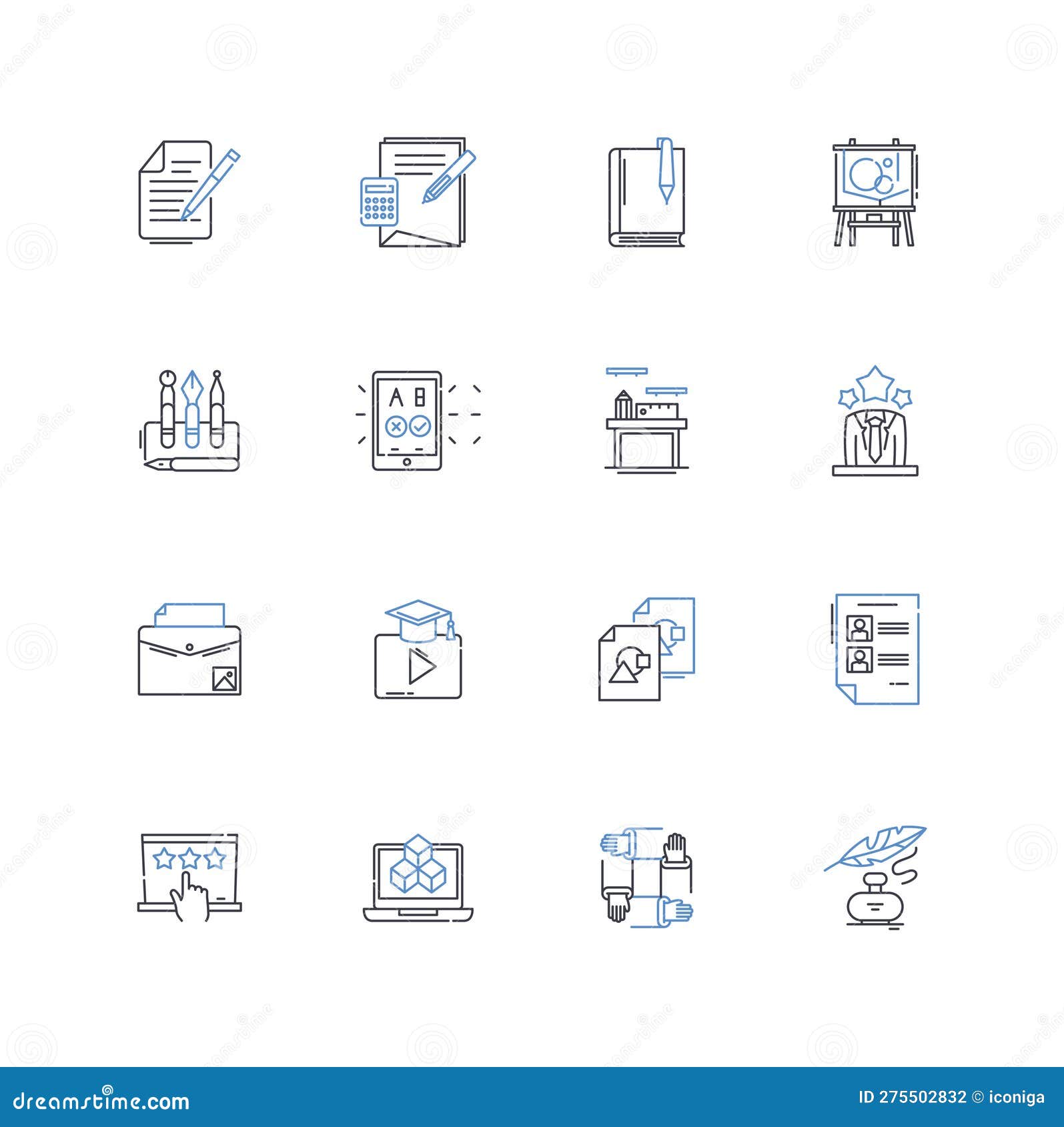 functional ideology line icons collection. efficiency, rationality, pragmatism, utilitarianism, objectivity, structure