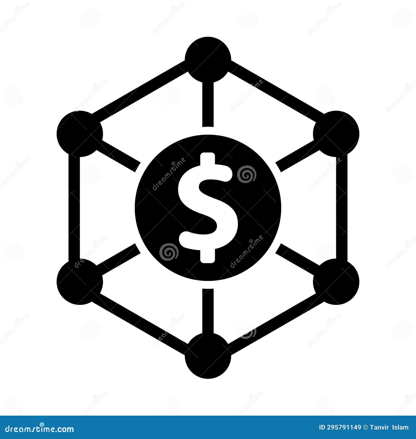 Funding Network Icon stock illustration. Illustration of network