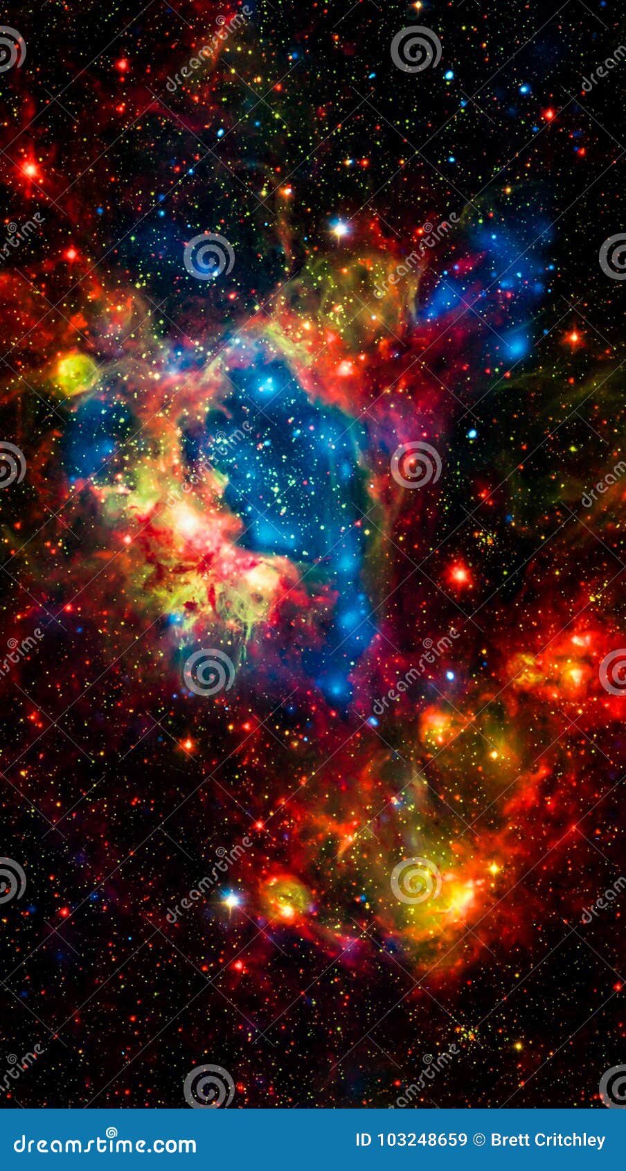 Fundo Colorido Do Papel De Parede Do Universo Do Espaço Da Galáxia