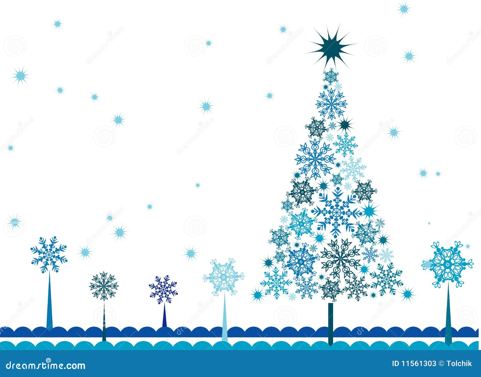 Fundo Da Arvore De Natal Vetor Ilustracao Do Vetor Ilustracao De Fundo Natal 11561303