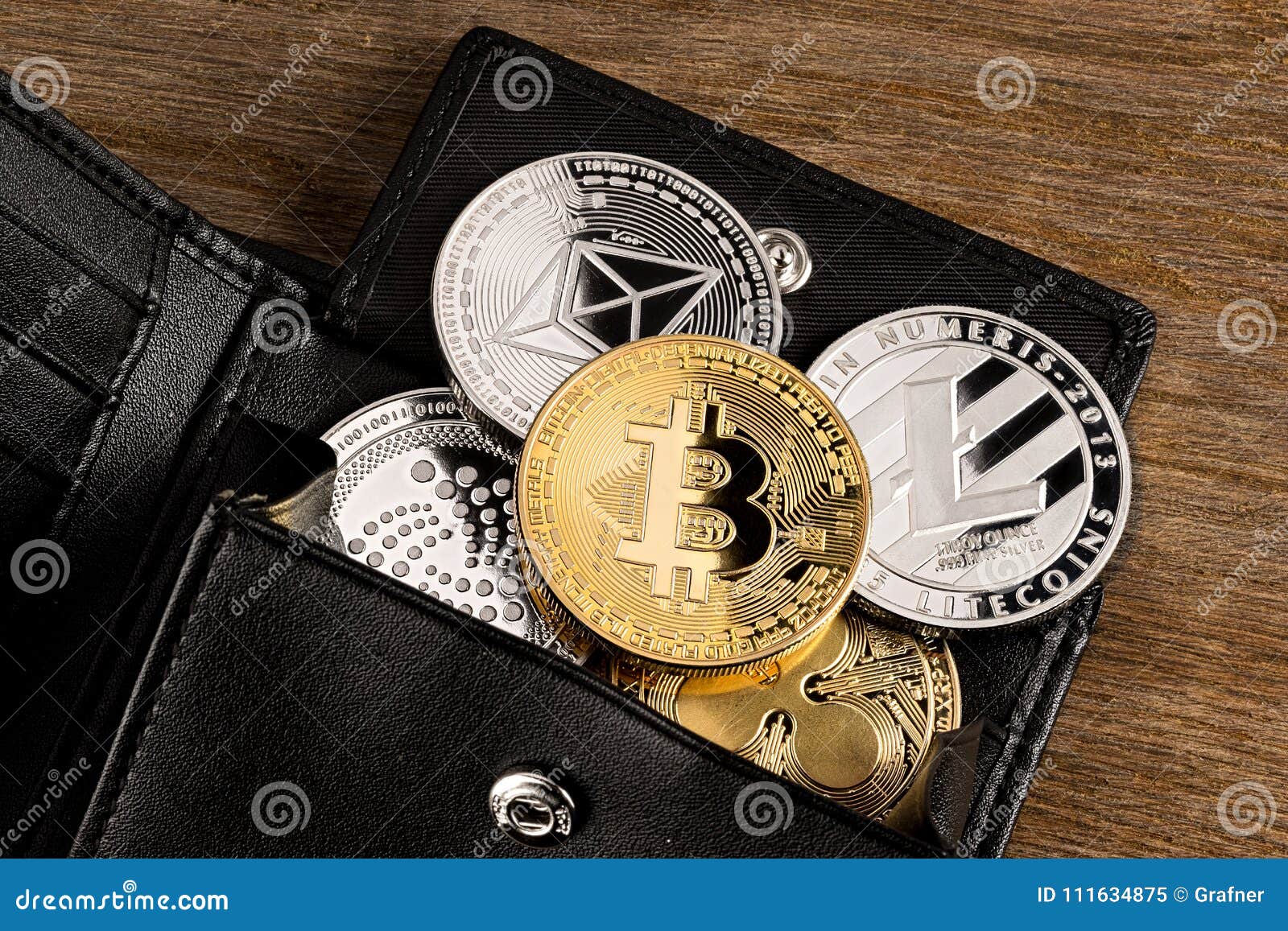 Conceito De Carteira De Criptomoedas Com Fundo De Madeira Imagem Editorial  - Imagem de preto, objeto: 111634875