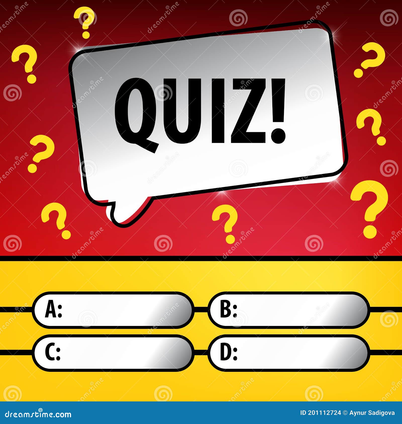 Conceito de design de jogo de quiz intelectual para educação e aprendizagem  de exame de teste perguntas e respostas ilustração em vetor