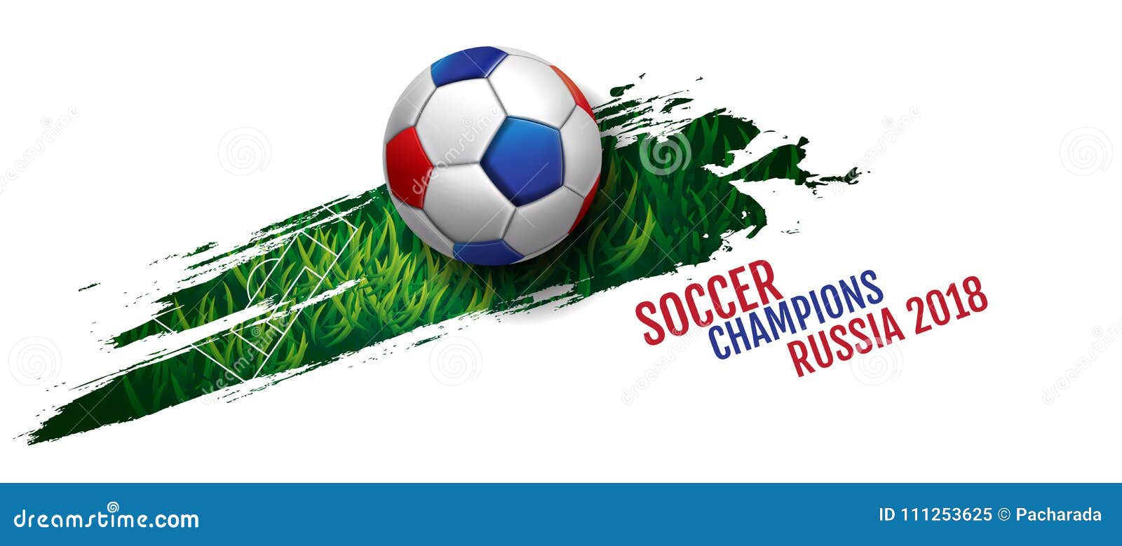 Futebol criativo do fundo do campeonato do mundo do futebol 2018