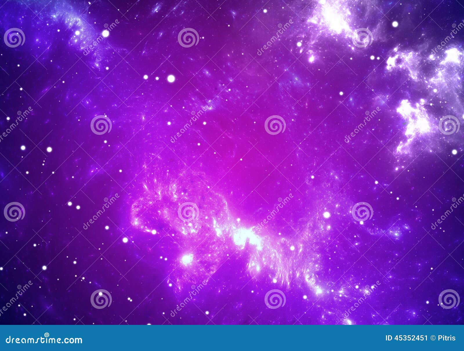 Fundo Espacial Com Nébula Roxa E Estrelas Ilustração Stock - Ilustração de  astronômico, molecular: 45352451, image size:1600x1210