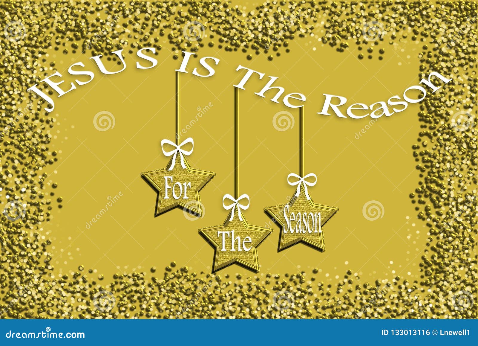 Fundo Do Feriado; Jesus é a Razão Para a Estação; Conceito Do Natal;  Significado; Fundo Dourado Ilustração Stock - Ilustração de fundo, jesus:  133013116