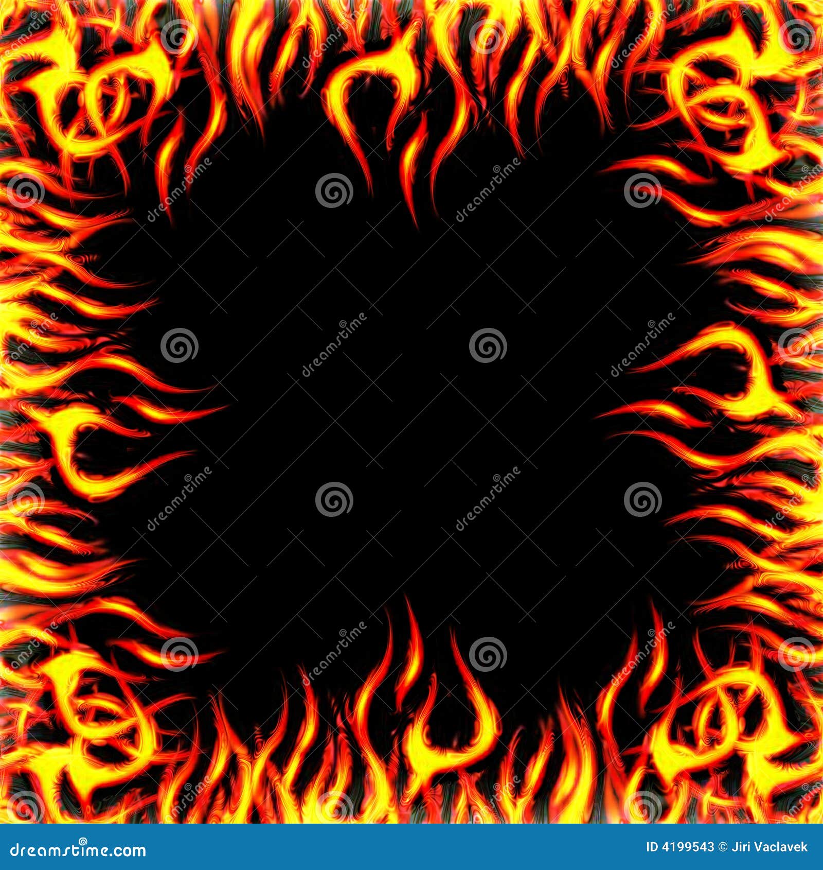 Fundo do incêndio. Fundo abstrato do incêndio gerado pelo computador