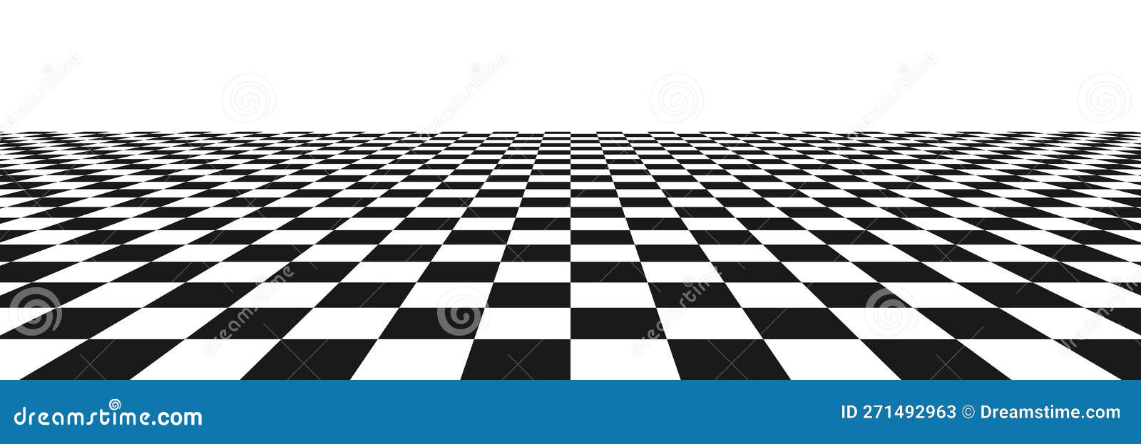 Tabuleiro De Xadrez 3d, Xadrez Padrão Em Perspectiva. Checkered