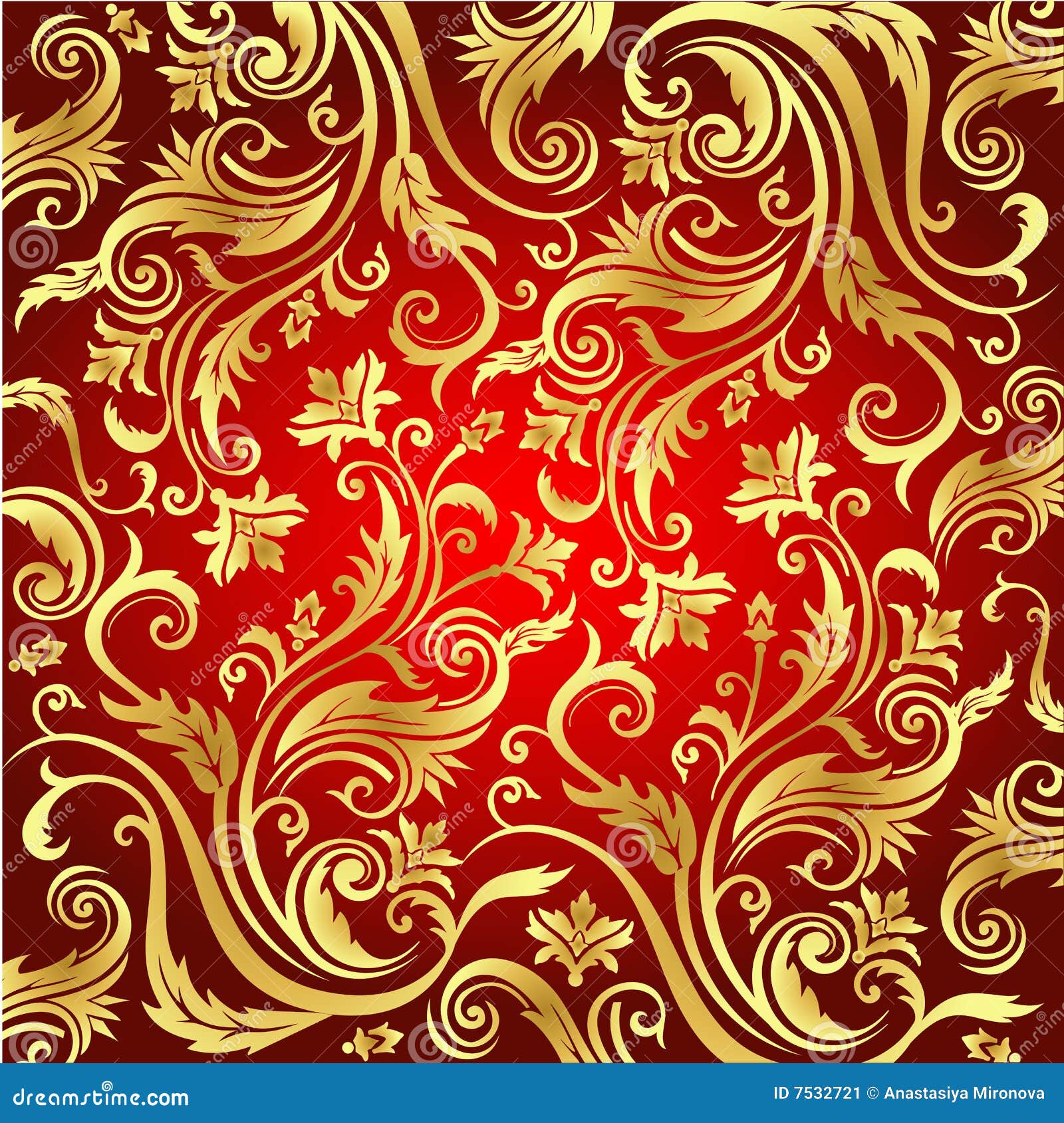 Fundo Do Red&gold Do Vintage Ilustração do Vetor Ilustração de nave