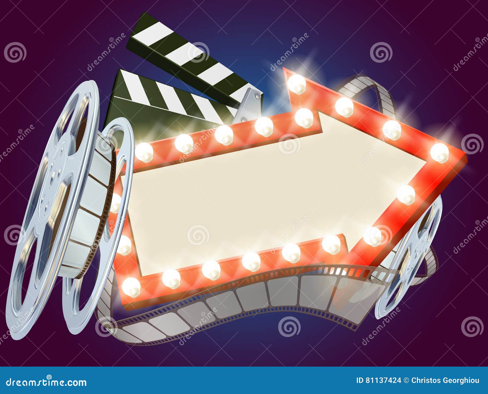 Cinema Filme Seta Sinal Fundo Ilustração do Vetor - Ilustração de vacina,  terra: 81137424, image size:1600x1294