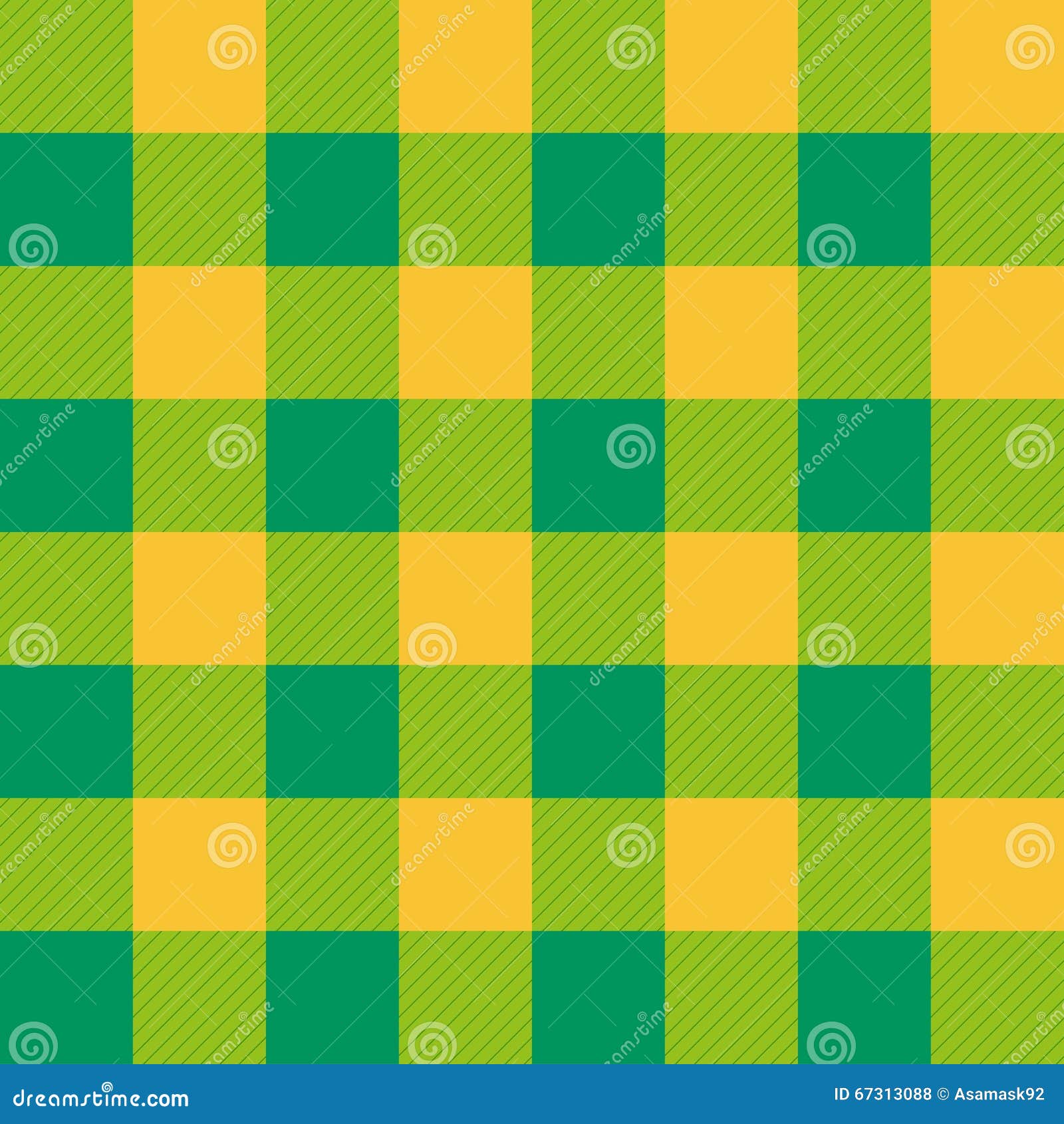 Fundo de tabuleiro de xadrez de diamante amarelo laranja