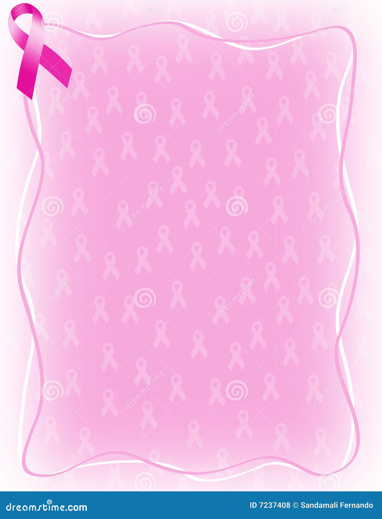 Fundo/moldura Com Fita Rosa Ilustração Stock - Ilustração de luta,  campanha: 7237408, image size:1244x1690
