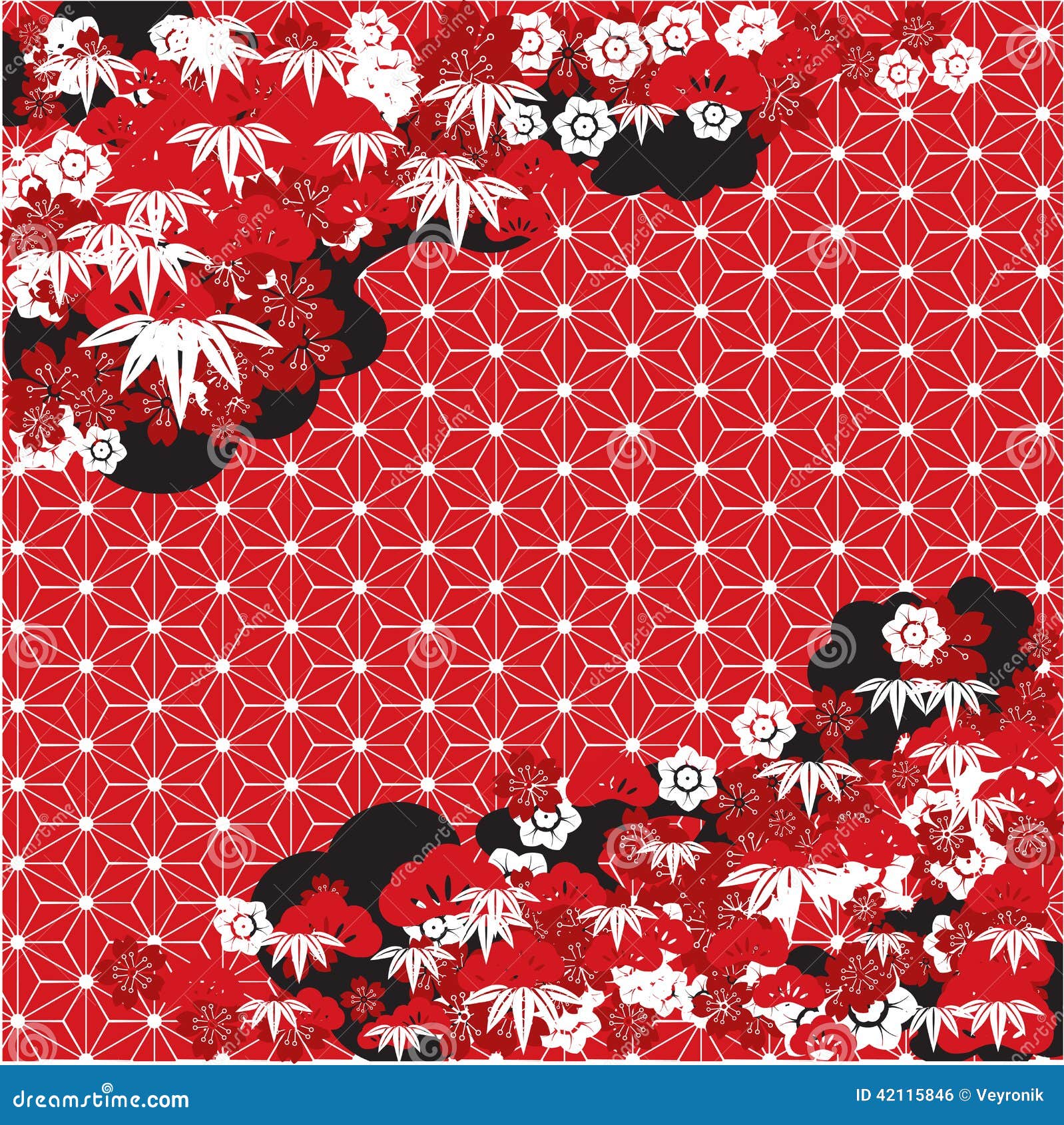 Fundo japonês vermelho ilustração do vetor. Ilustração de tradicional -  42115846, image size:1598x1690