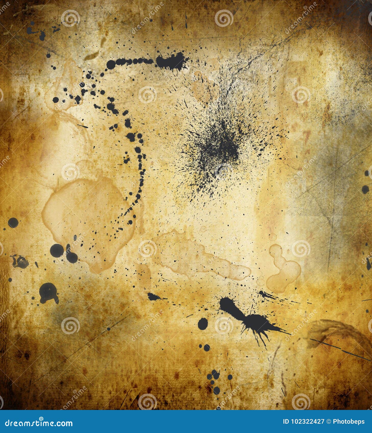 Fundo Manchado Papel Com Tinta Ilustracao Stock Ilustracao De Fundo Papel 102322427