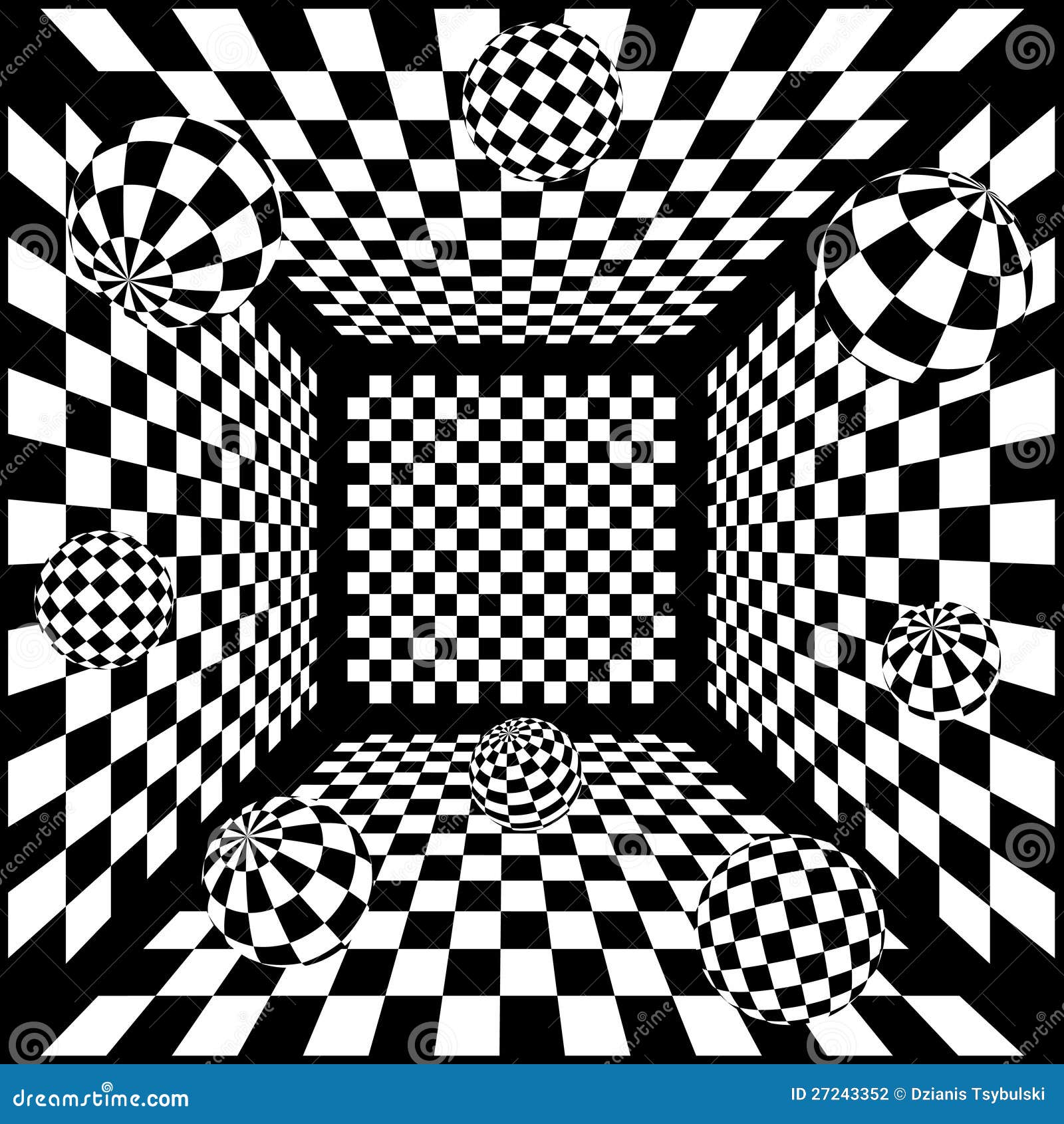 Quadrados preto e branco. fundo de xadrez