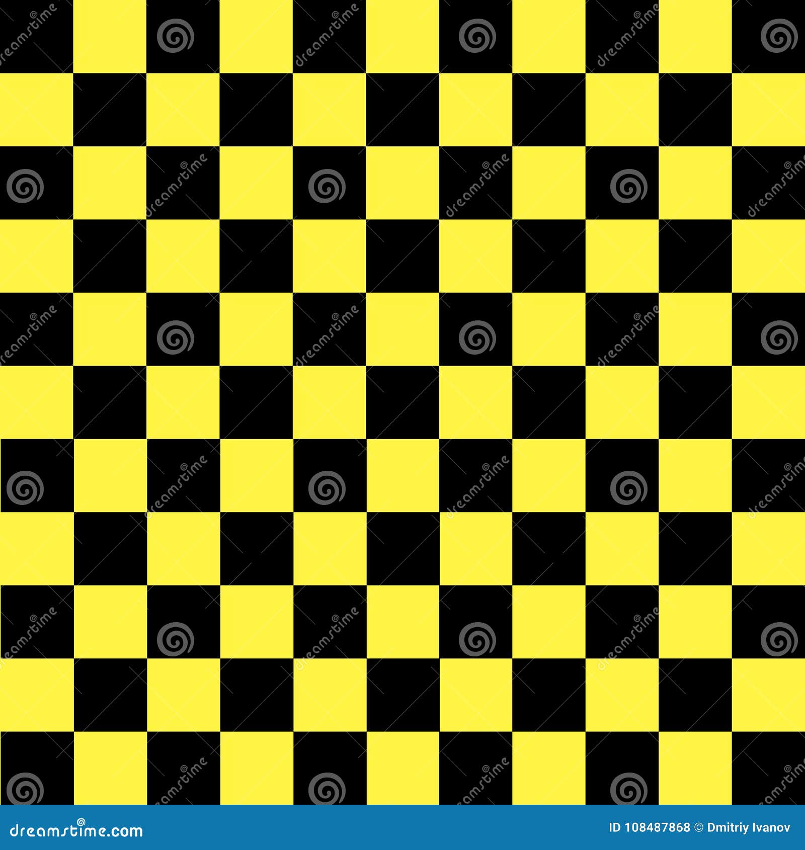 Fundo xadrez amarelo Imagens de Stock de Arte Vetorial