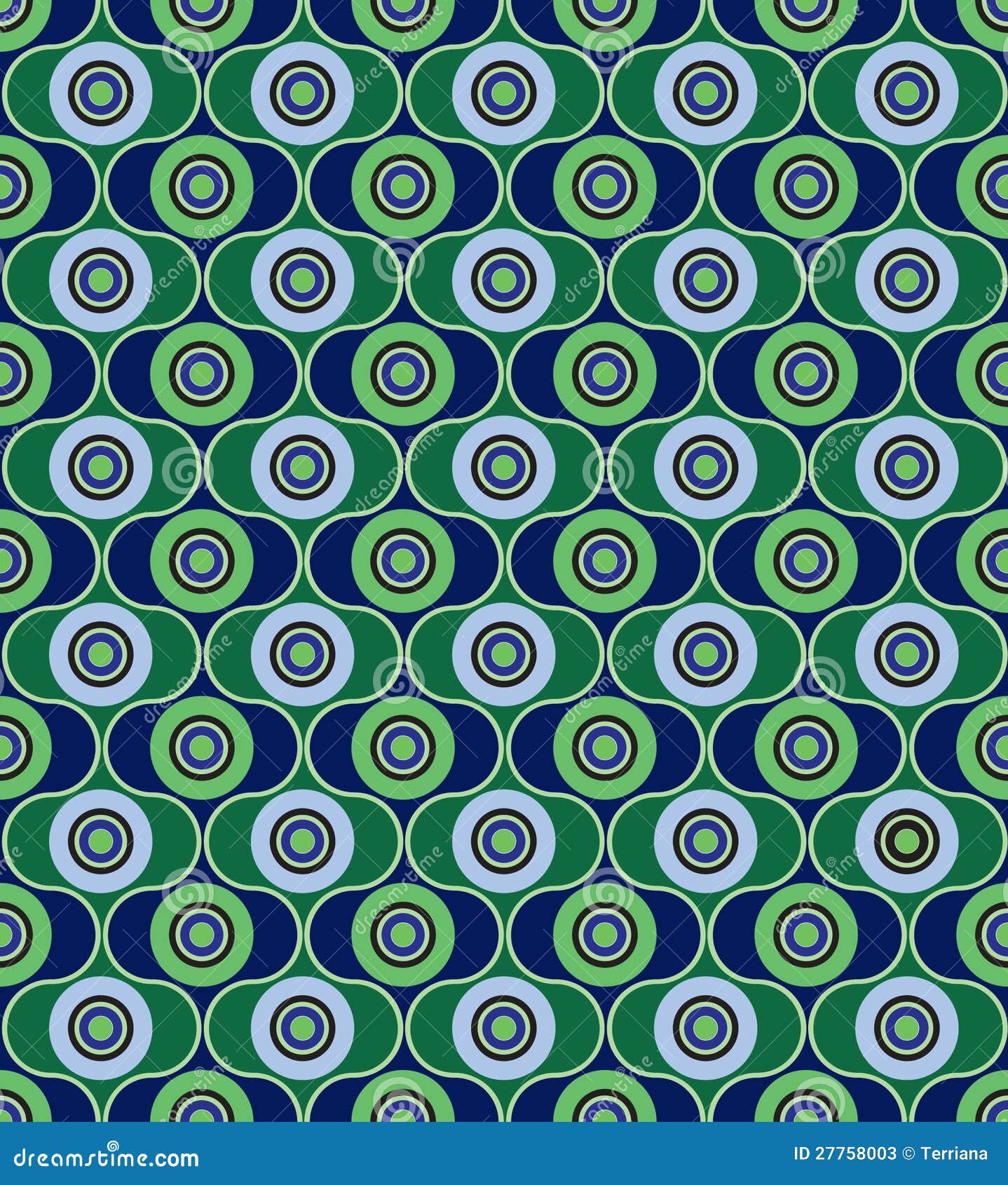 Fundo Sem Emenda Abstrato No Estilo Dos Anos 60 Ilustracao Do Vetor Ilustracao De Estilo Anos 27758003