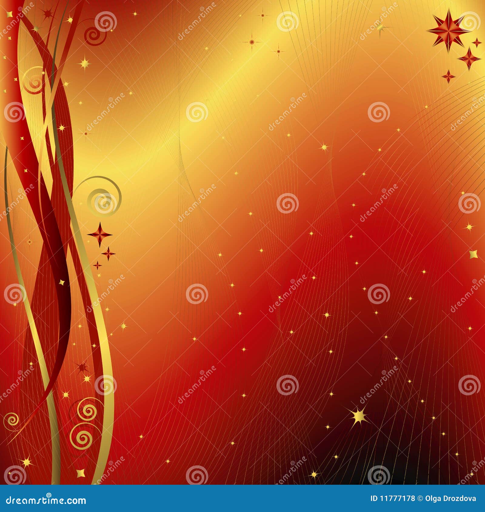 Fundo Natalício Vermelho E Dourado (vetor) Ilustração do Vetor - Ilustração  de xmas, dourado: 11777178, image size:1600x1690