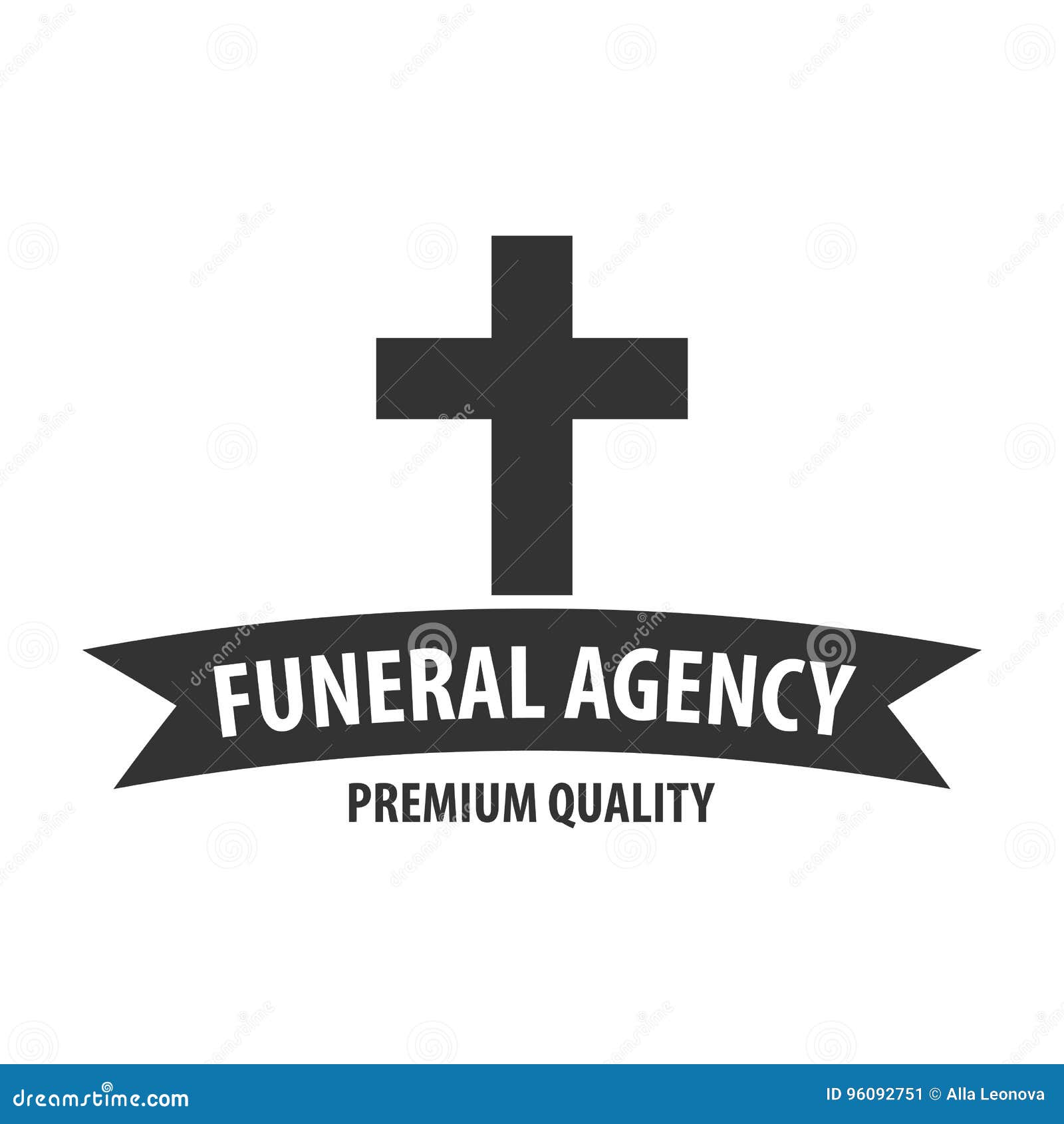 funeral home undertaking ceremonial service. funeral agency.  logo and emblem.