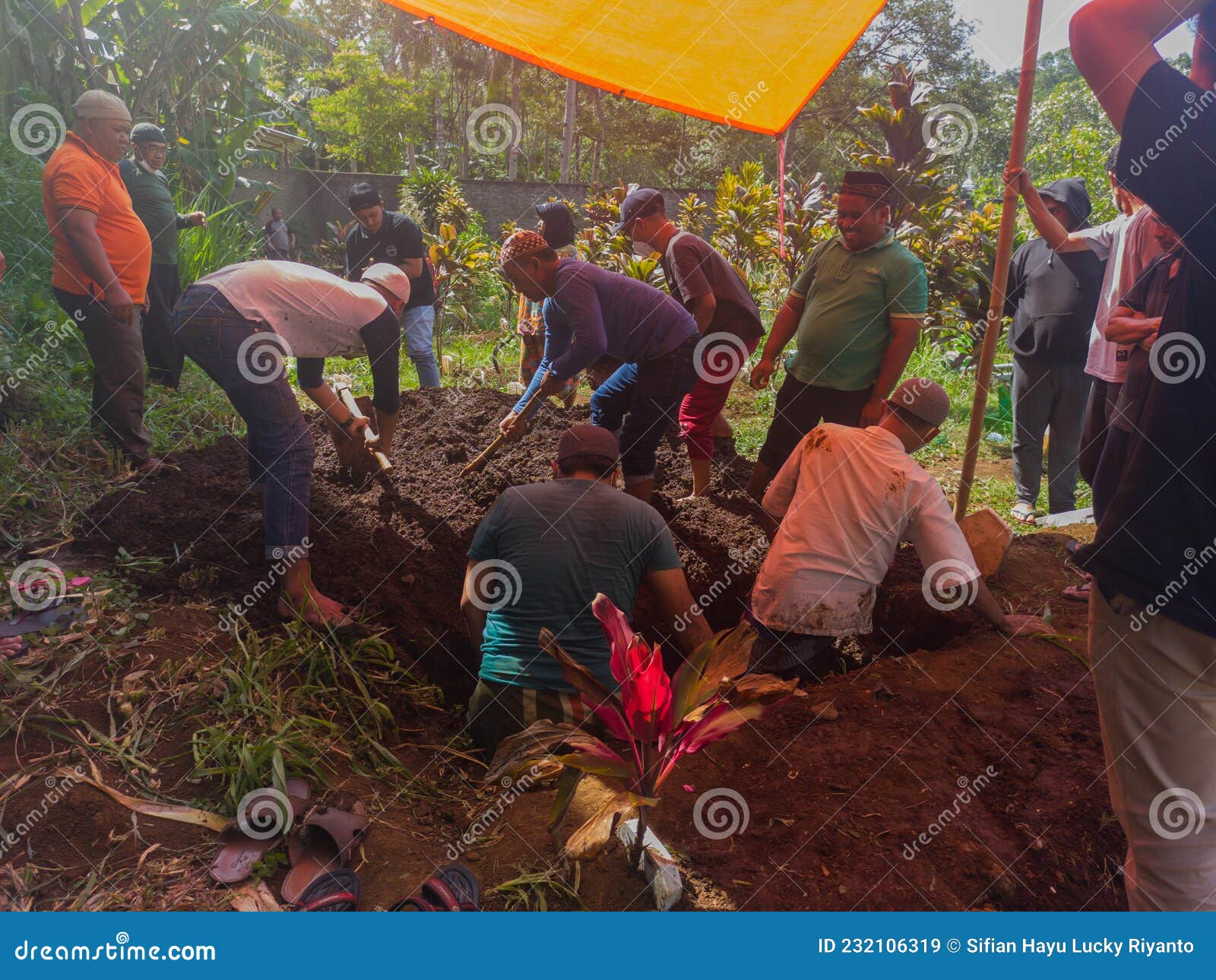 Funeral process editorial stock image. Image of village 232106319