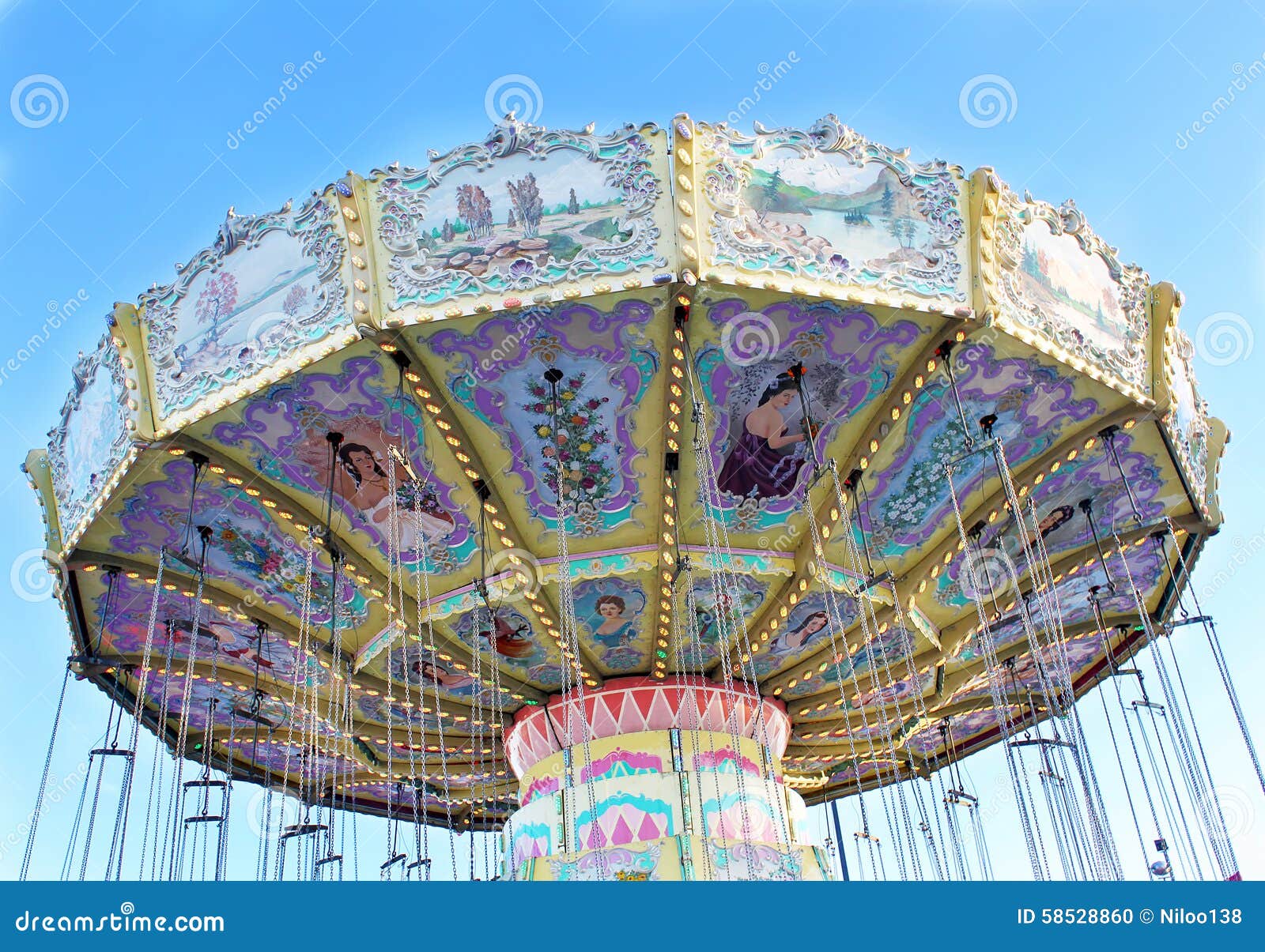 Funfair swing ride stock photo. Image of canada, festival 58528860