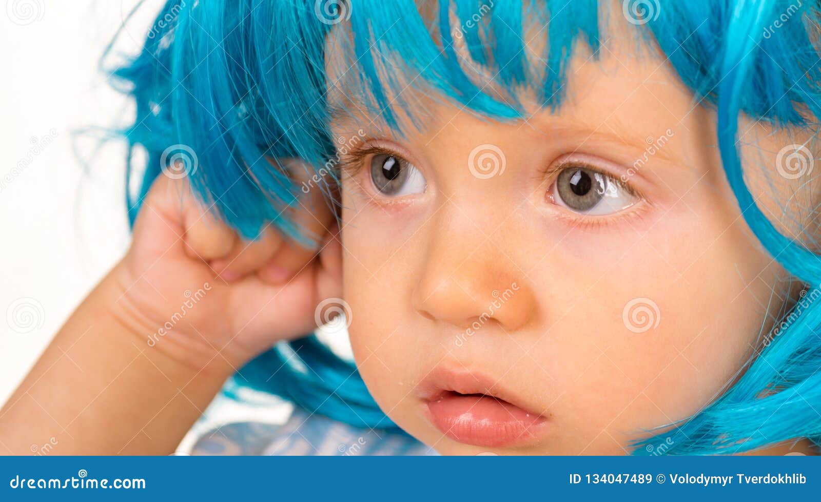 Funky Beauty. Small Child Wear Blue Wig Hair. Small Kid in Fancy Wig Hairstyle Stock Image - Image of little, hairdressing: 134047489 Funky Beauty. Small Child Wear Blue Wig Hair. Small Kid in Fancy Wig Hairstyle Stock Image - Image of little, hairdressing: 134047489
