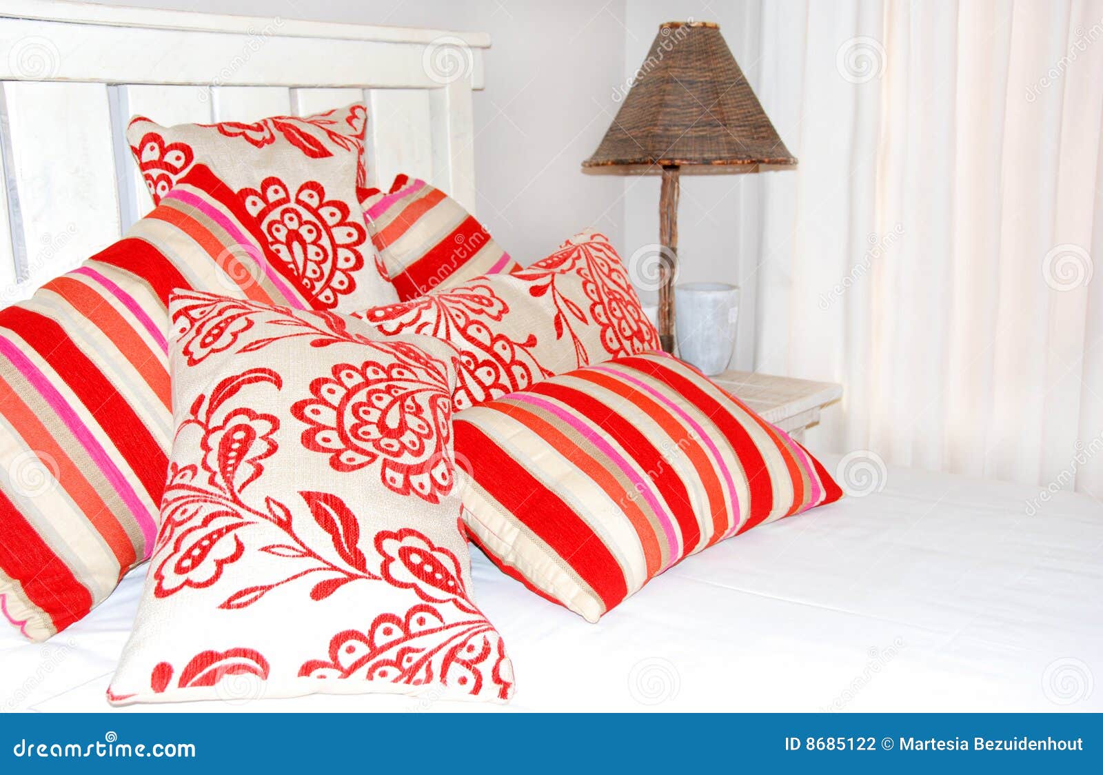 Funky colorful pillows stock photo. Image of house, design 8685122