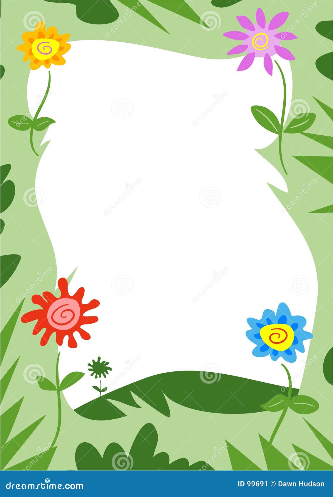 Funky Flowers Frame Illustration Megapixl Funky Flowers Frame Illustration Megapixl