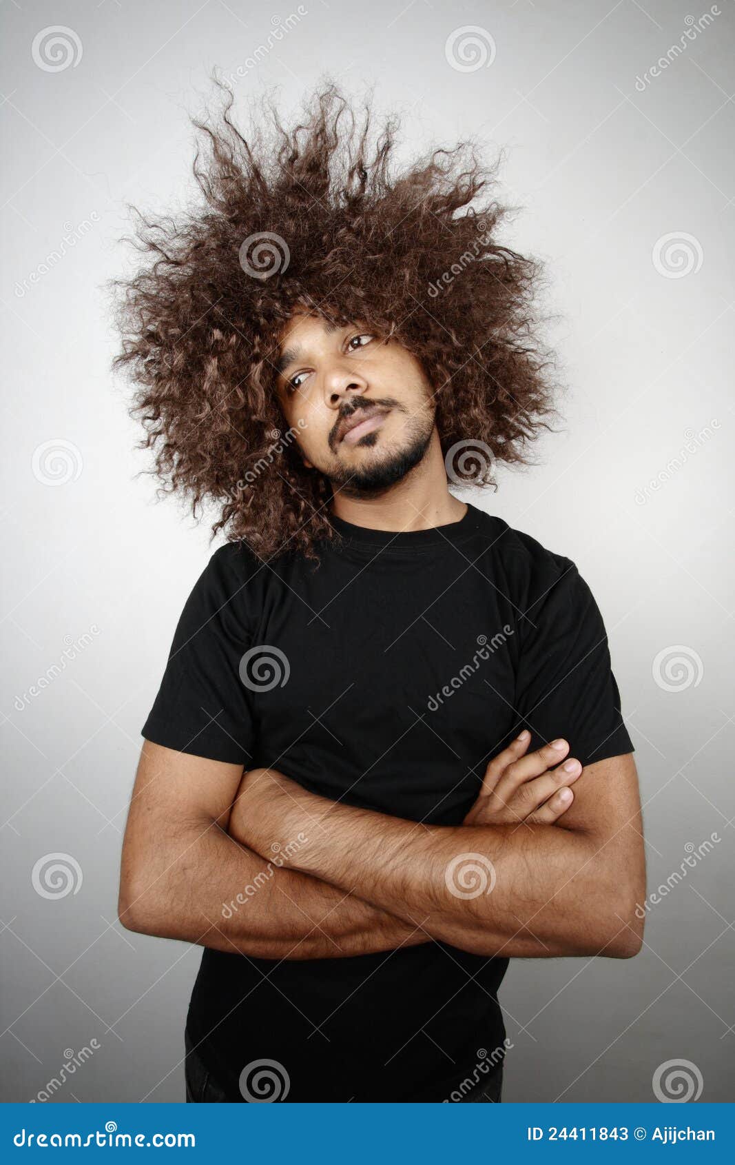 Funky hairstyle man stock image. Image of hair, lazy 