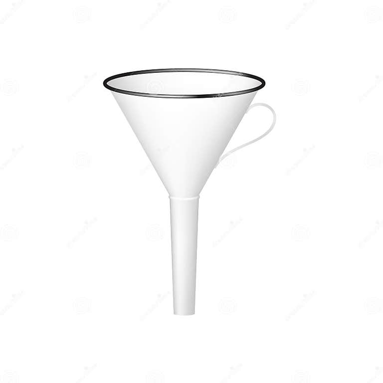 Funnel in Black and White Design Stock Vector Illustration of