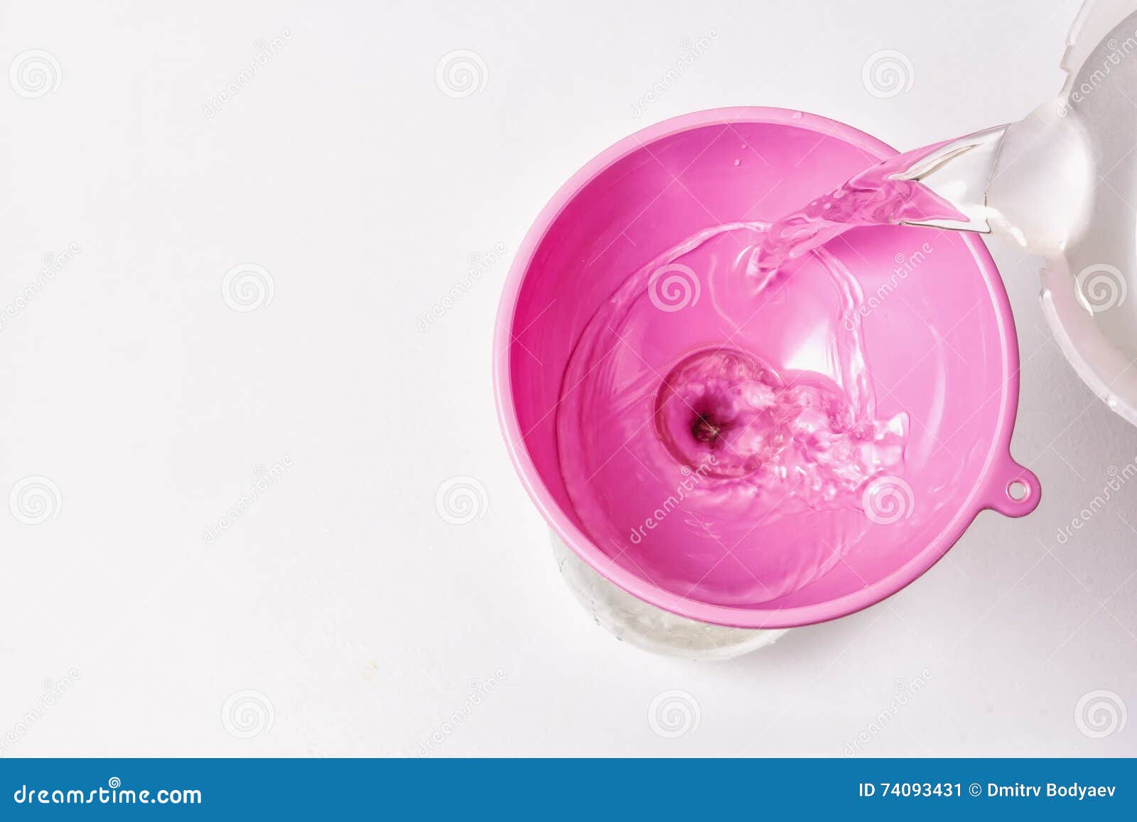 The Funnel Device for Pouring Liquid in a Narrow Space Stock Image