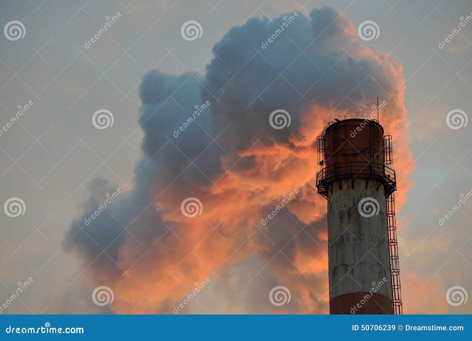 Funnel with smoke stock image. Image of smoulder, reek 50706239