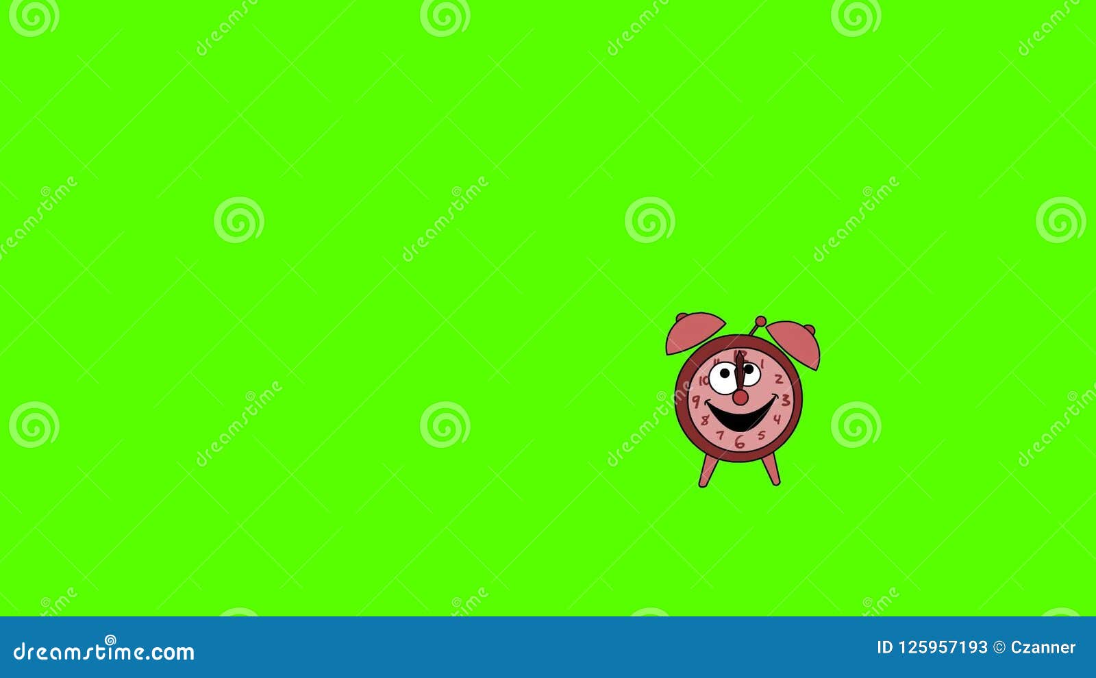 Funny Alarm Clock Ringing and Jumping. Stock Video Video of hour