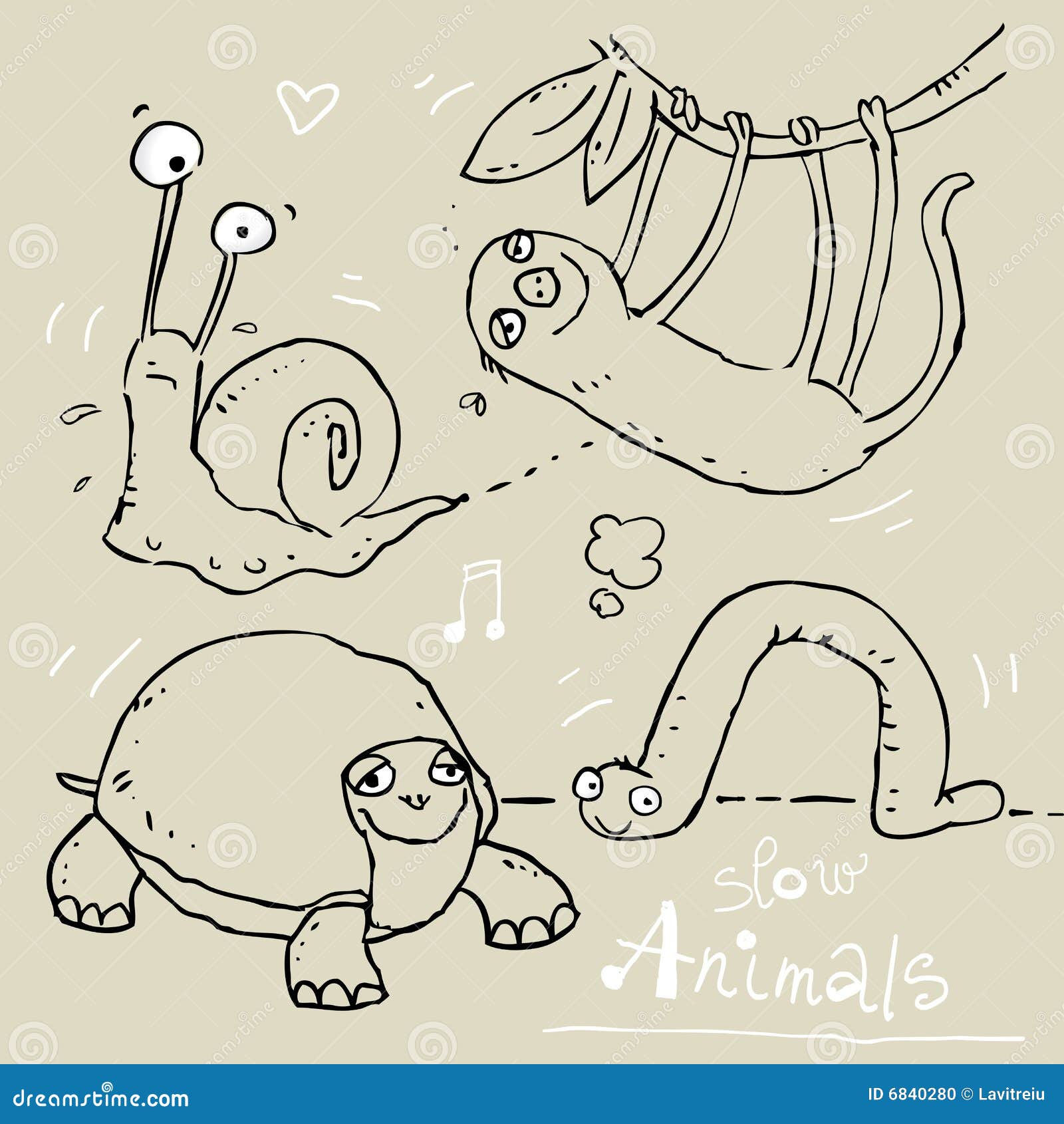 Slow Animals Stock Illustrations – 1,839 Slow Animals Stock Illustrations,  Vectors & Clipart - Dreamstime