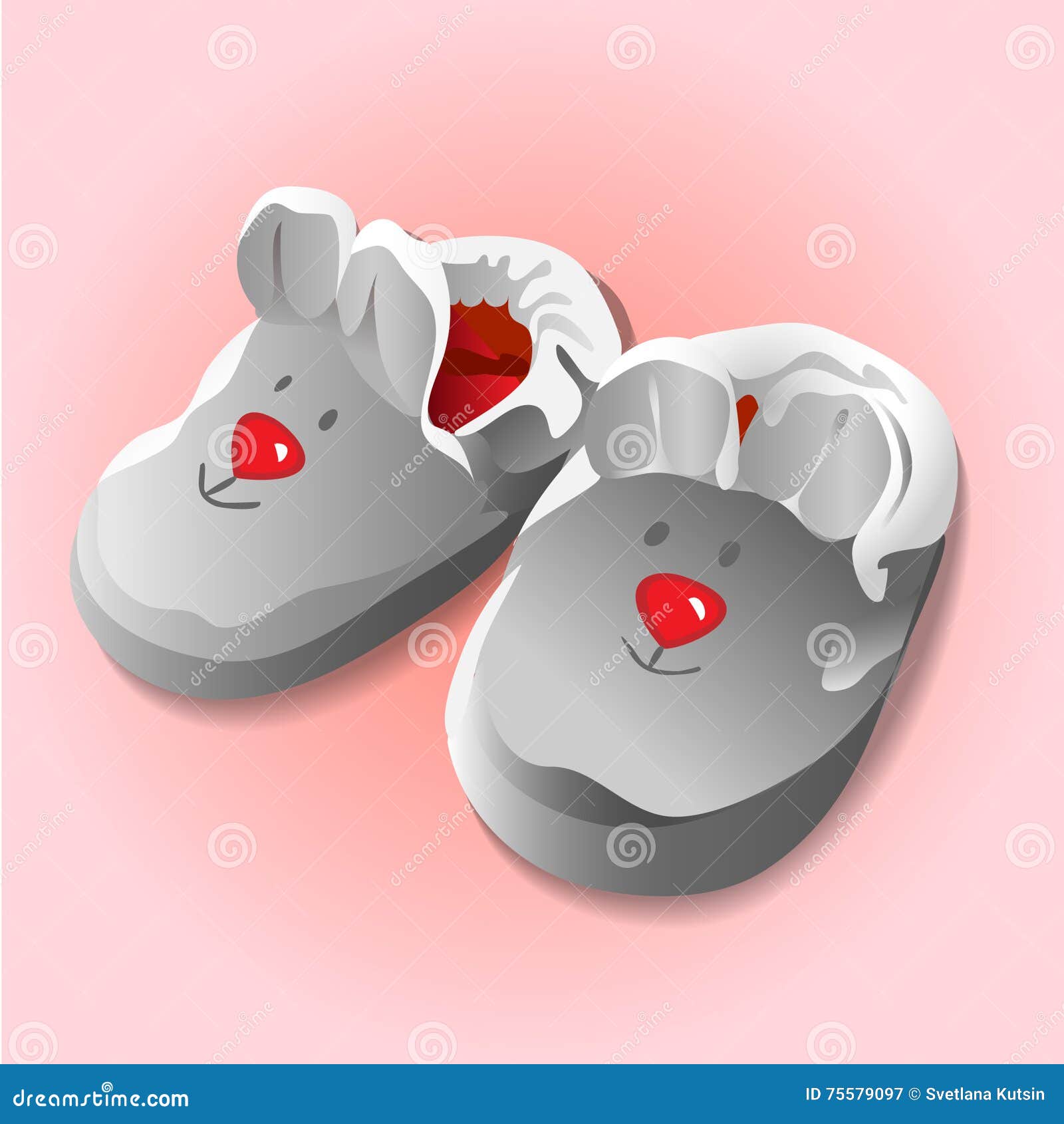 Baby Socks Bootees Vector Icon Soft Little Toy Vector, Soft