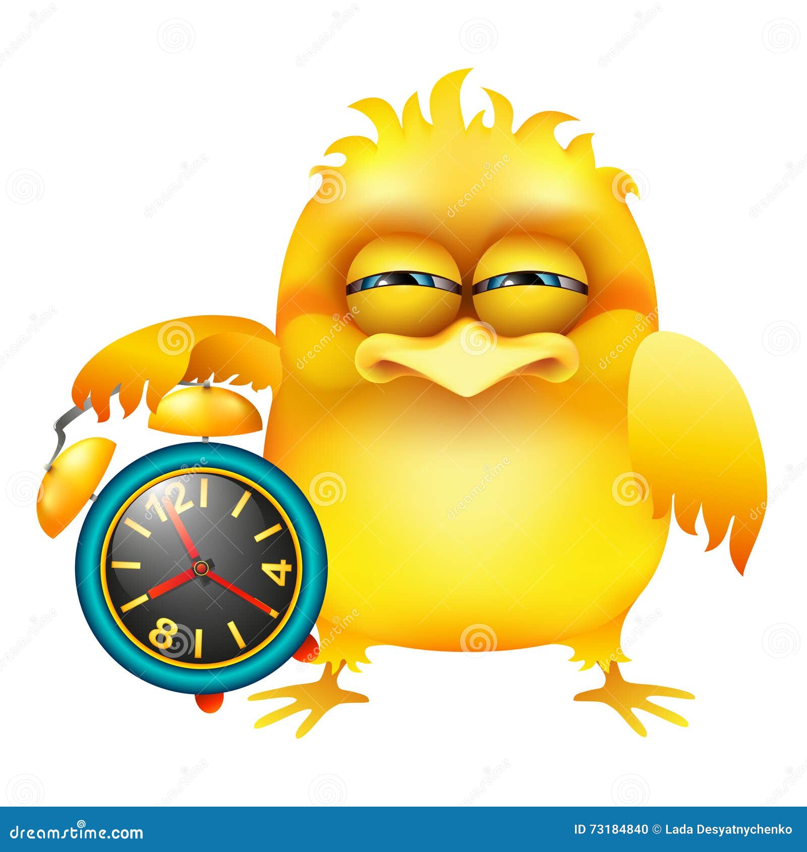 Funny baby chicken stock vector. Illustration of deadline 73184840