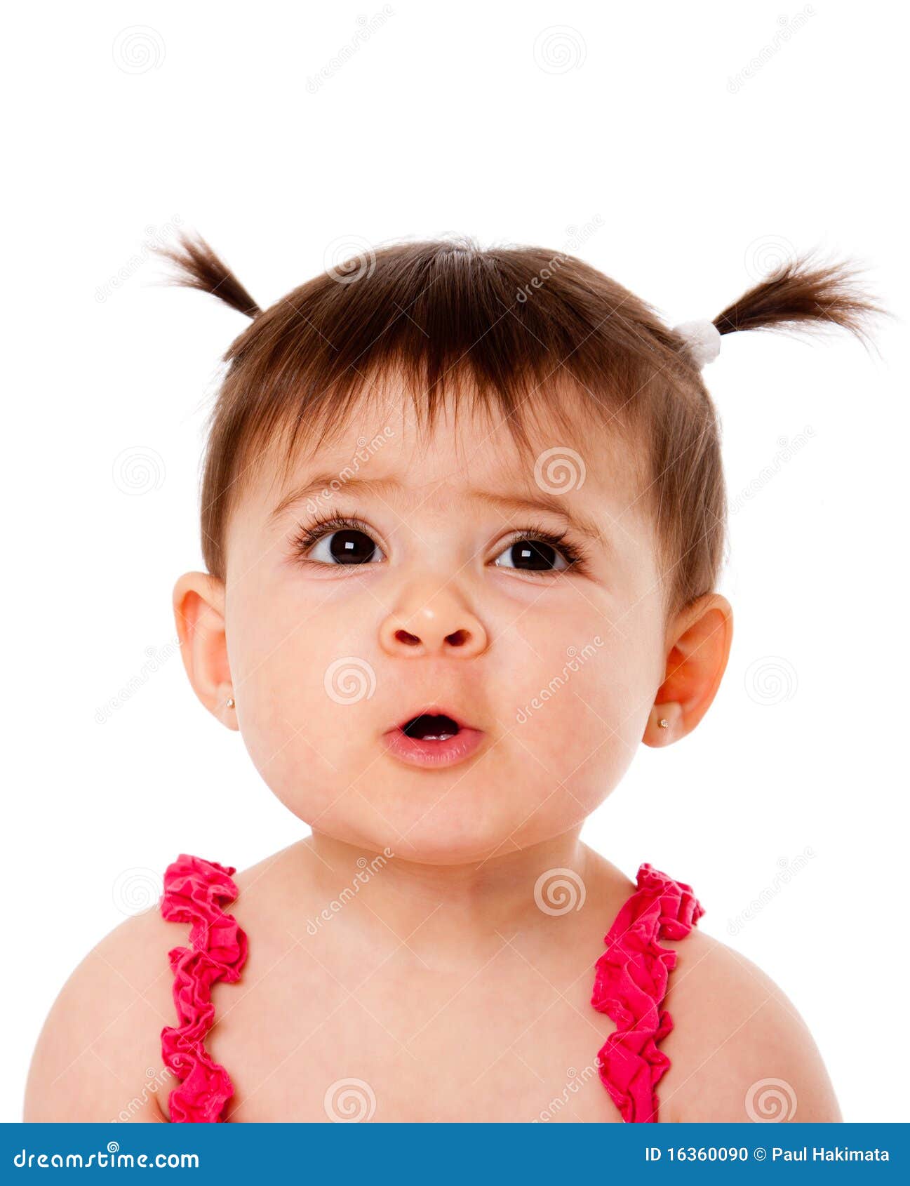 Funny baby face expression stock photo. Image of hispanic - 16360090